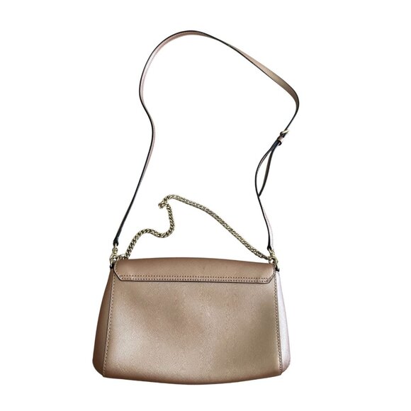 KATE SPADE Rose Gold Leather Chain Shoulder Crossbody Bag - Picture 9 of 10